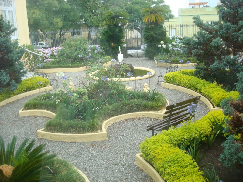 Jardim da casa de Carlos Barbosa